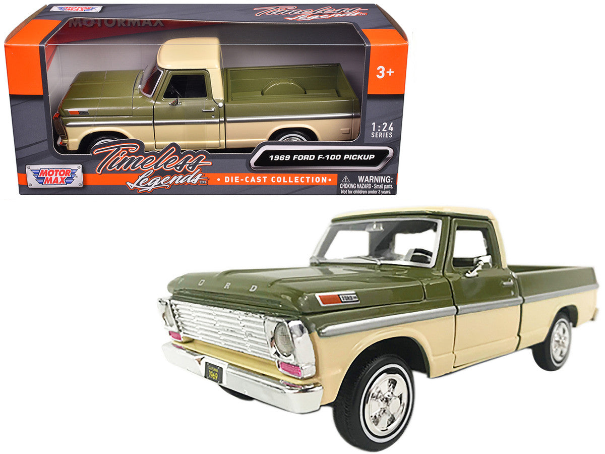 1969 Ford F-100 Pickup – Cream/Olive Green