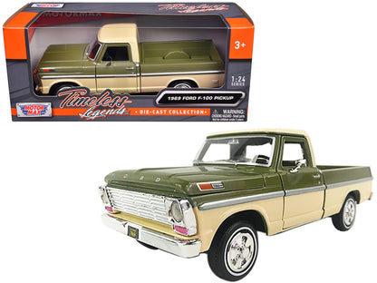 1969 Ford F-100 Pickup – Cream/Olive Green