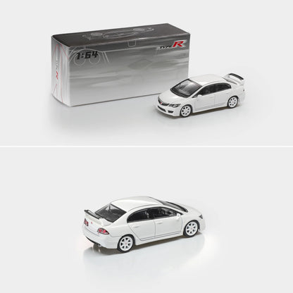 (PRE-ORDER 2026) MODEL MODEL 1:64 Honda Civic Type-R FD2 2009 White Paper Box MM64-FD2-001A