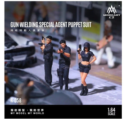 MoreArt 1/64 - Armed Special Forces 3-Figure Set MO223058