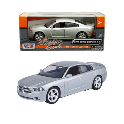 Dodge Charger R/T 2011 Argent – Motormax 1:24 Timeless Legends – 73354SIL