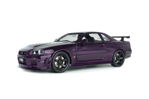 Solido 1:18 Nissan Skyline GT-R (BNR34) Z-Tune 1999 – Violet Midnight Purple – S1804311