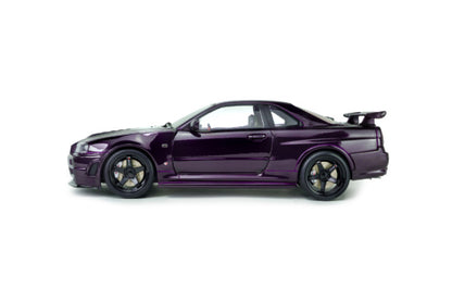 Solido 1:18 Nissan Skyline GT-R (BNR34) Z-Tune 1999 – Violet Midnight Purple – S1804311