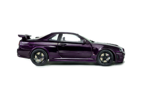 Solido 1:18 Nissan Skyline GT-R (BNR34) Z-Tune 1999 – Violet Midnight Purple – S1804311