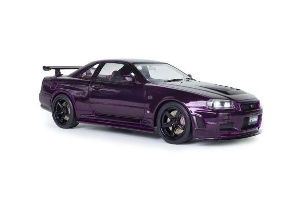 Solido 1:18 Nissan Skyline GT-R (BNR34) Z-Tune 1999 – Violet Midnight Purple – S1804311