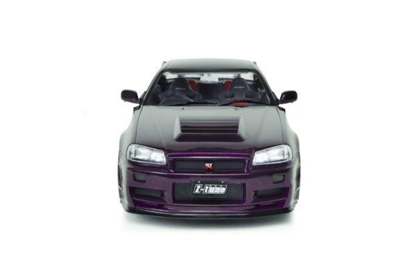 Solido 1:18 Nissan Skyline GT-R (BNR34) Z-Tune 1999 – Violet Midnight Purple – S1804311