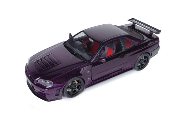 Solido 1:18 Nissan Skyline GT-R (BNR34) Z-Tune 1999 – Violet Midnight Purple – S1804311