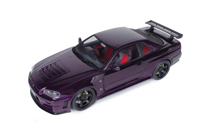 Solido 1:18 Nissan Skyline GT-R (BNR34) Z-Tune 1999 – Violet Midnight Purple – S1804311