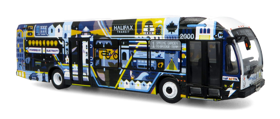 Nova Bus LFSe Transit Bus: Halifax Transit - Electric Livery 1/87
