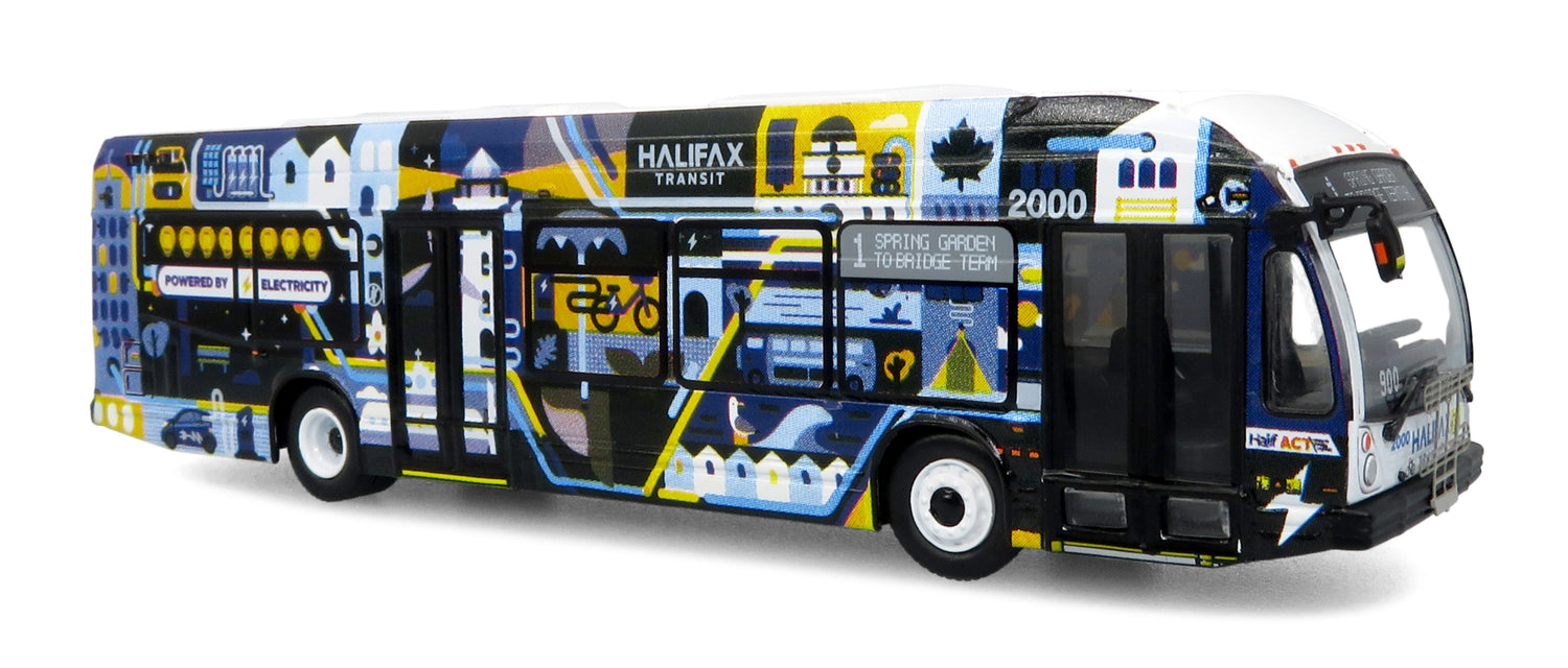 Nova Bus LFSe Transit Bus: Halifax Transit - Electric Livery 1/87
