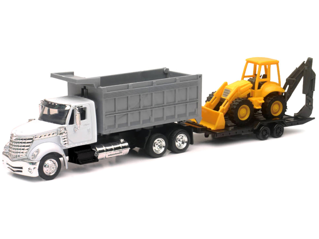 Camion-benne International Lonestar avec chargeuse sur pneus