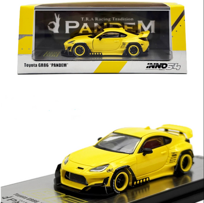 INNO64 1/64 TOYOTA GR86 "PANDEM" Yellow IN64-GR86P-YELLOW