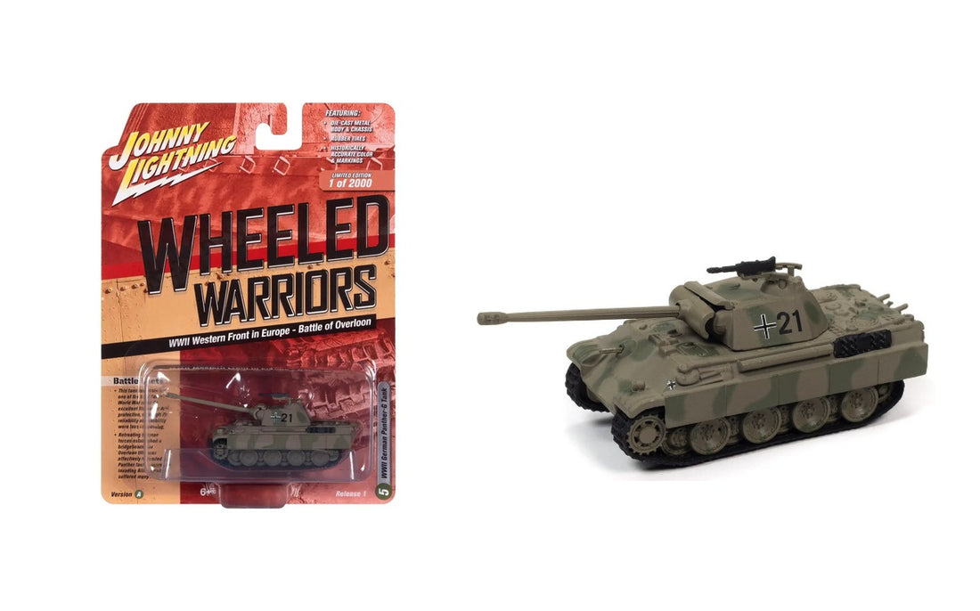 WWII German Panther-G Tank Olive Drab Green – Johnny Lightning Wheeled Warriors 1:100 – JLML006-1A-5