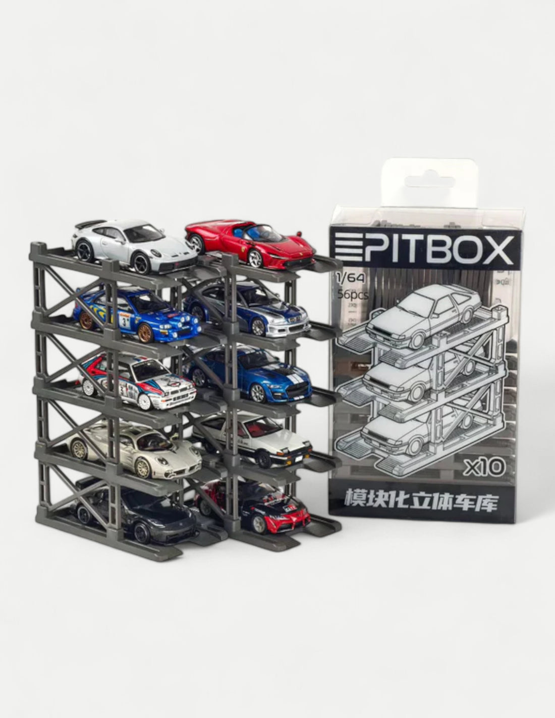 PITBOX 1/64 Stacking Storage (10pk par boîte- 10 per box)