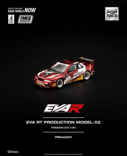POP RACE × TMCS 2026 EVA RT Production Model-02 Pandem S13 Special Edition 1:64 – PR640507
