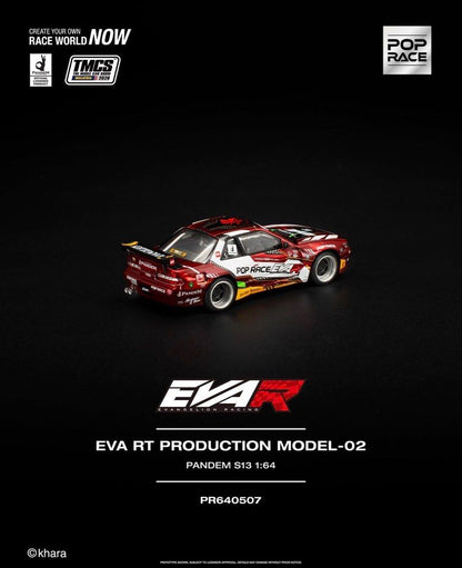 POP RACE × TMCS 2026 EVA RT Production Model-02 Pandem S13 Special Edition 1:64 – PR640507