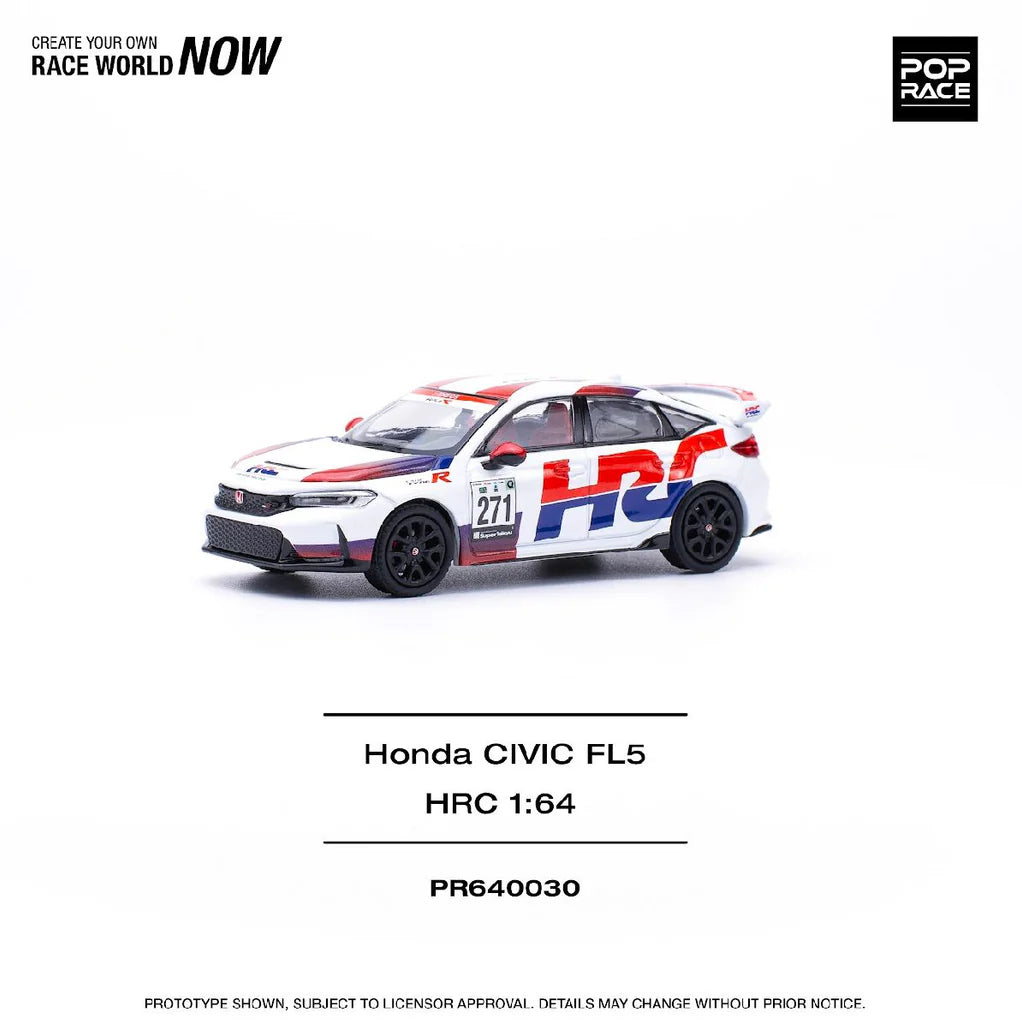 POPRACE 1/64 - Honda Civic Type-R (FL5) TCR - "HRC" - PR640030