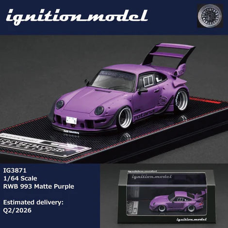 (PRE-ORDER 2026) Ignition Model 1/64- RWB 993 - Matte Purple IG3871