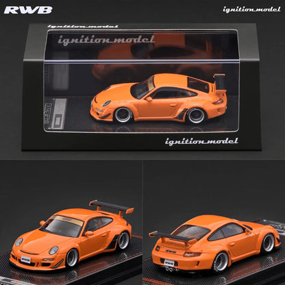 (PRE-ORDER 2026/2027) Ignition Model 1:64 Porsche 911 (997) GT3 RWB Rauh-Welt Begriff – Orange – Limited Edition – IG4100