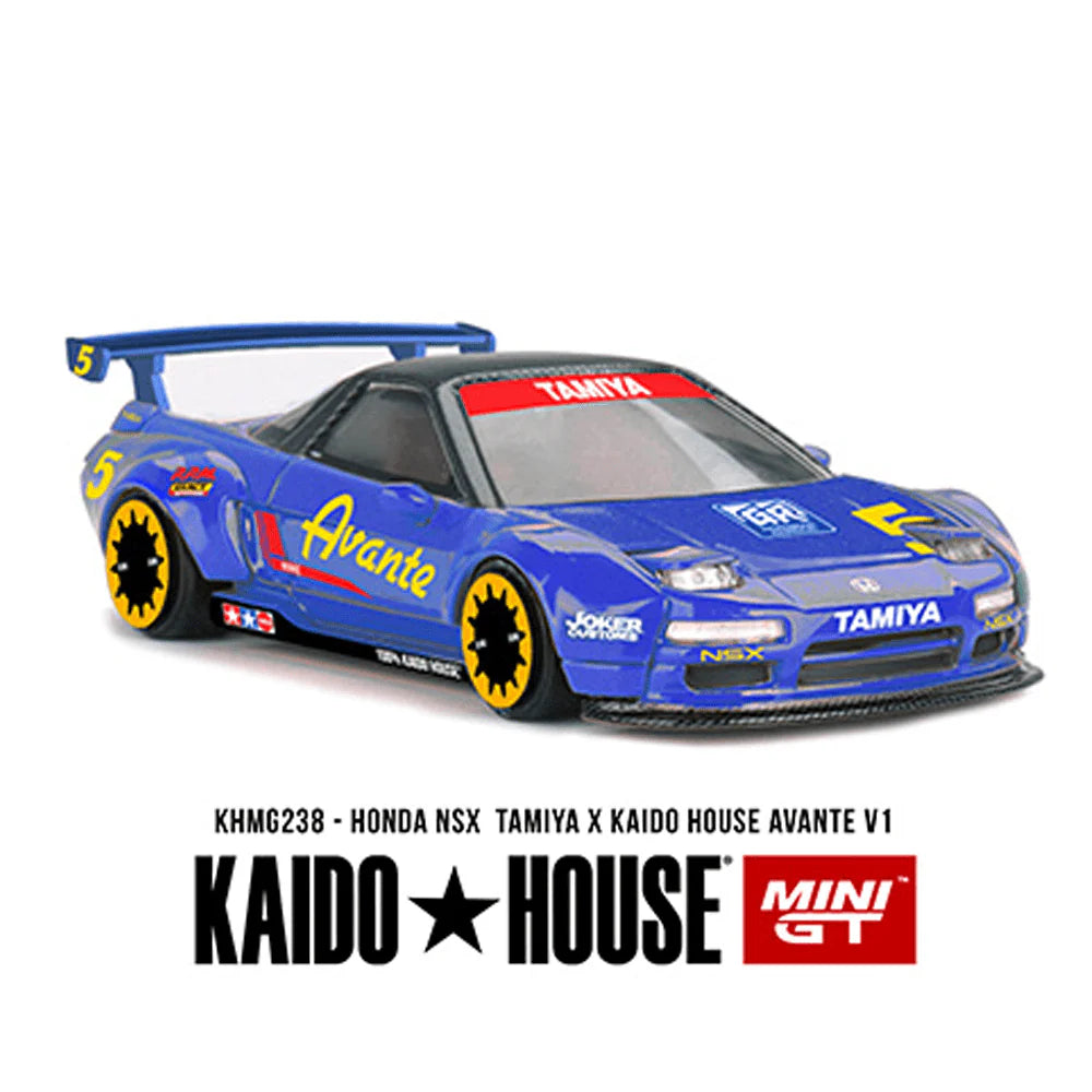 (PRE-ORDER 2026) Kaido House x Mini GT -Honda NSX Tamiya X Kaido House Avante V1- Blue KHMG236