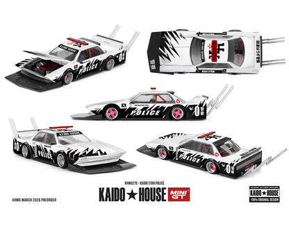 (PRE-ORDER 2026) Kaido House x Mini GT-Kaido Star Police – White – Limited Edition (KHMG275)