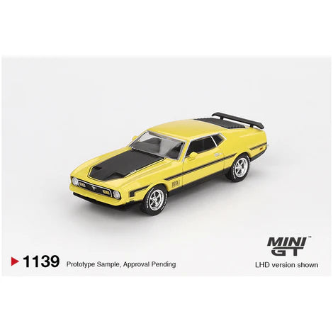 MINI GT-Ford Mustang Mach1 – Grabber Yellow MGT01139-BL