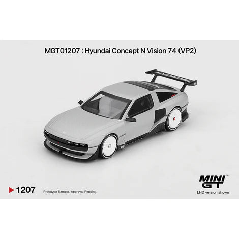 (PRE-ORDER 2026) Mini GT-Hyundai Concept N Vision 74 (VP2) – Silver – Korea Exclusive MGT01207-L