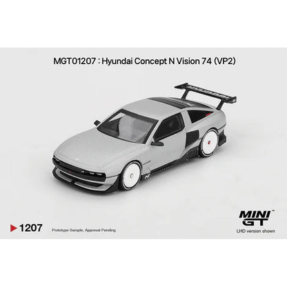 (PRE-ORDER 2026) Mini GT-Hyundai Concept N Vision 74 (VP2) – Silver – Korea Exclusive MGT01207-L