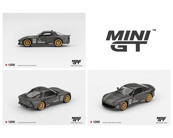 (PRE-ORDER 2026) Mini GT- Mazda RX-7 RE-Amemiya Matsukiyo KOKU 3 Rotor NA-7 TAS 2025 Best Tuned Car Award – Carbon MGT01205-BL
