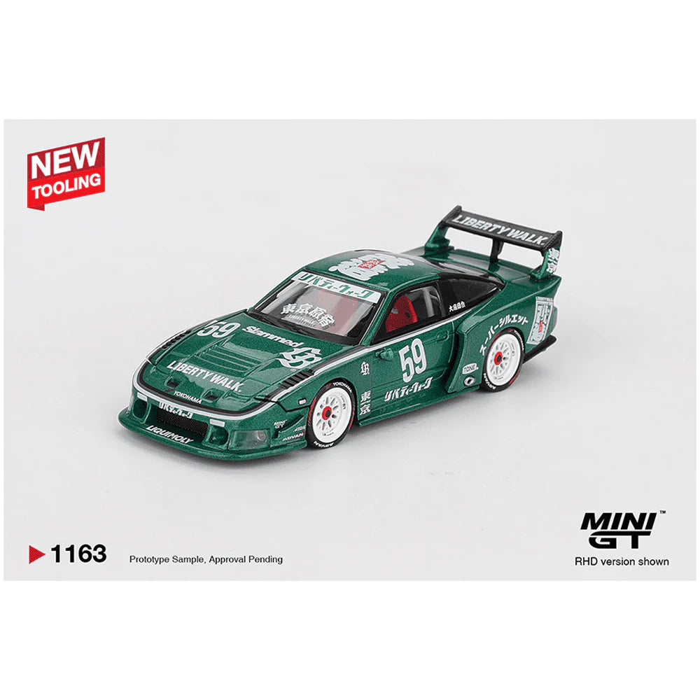 (PRE-ORDER 2026) MINI GT-Nissan LB-Super Silhouette 180SX 2026 TAS Green MGT01163-BL