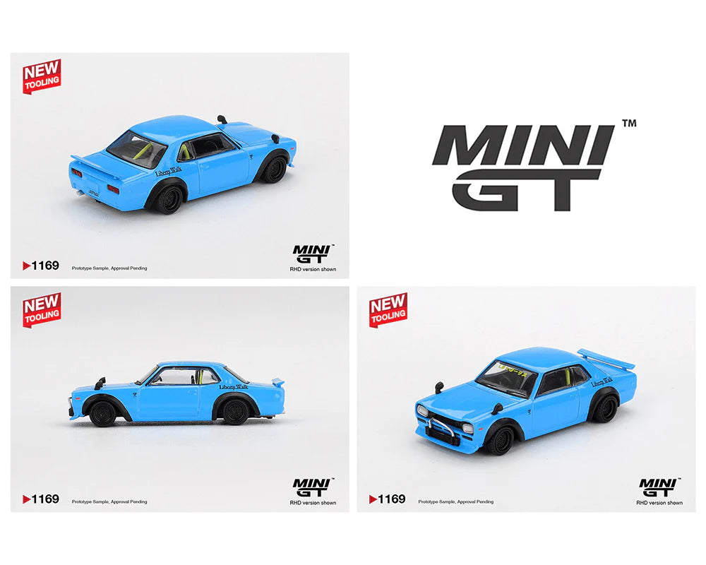 (PRE-ORDER 2026) MINI GT-Nissan LB★Works HAKOSUKA – (Baby Blue) MGT01169-BL