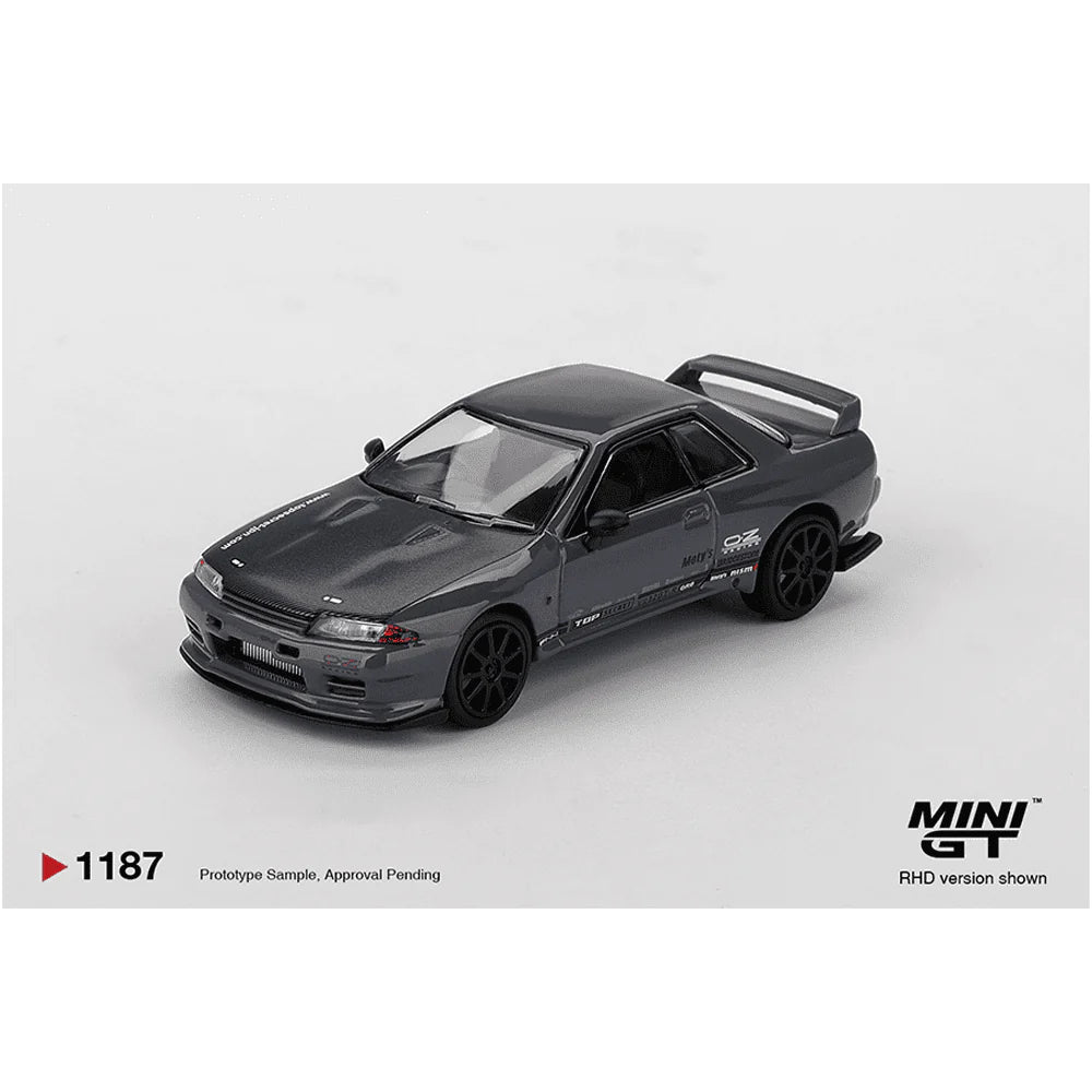 (PRE-ORDER 2026) MINI GT-Nissan Skyline GT-R Top Secret VR32 – Stealth Grey- MGT01187-BL