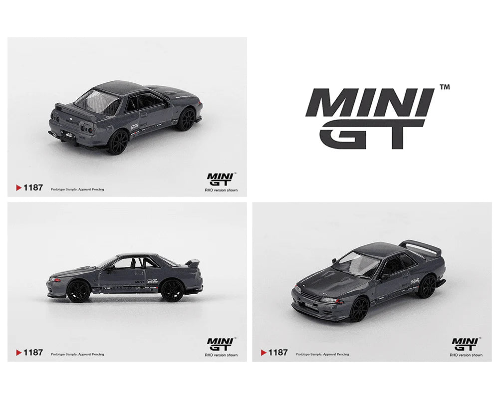 (PRE-ORDER 2026) MINI GT-Nissan Skyline GT-R Top Secret VR32 – Stealth Grey- MGT01187-BL
