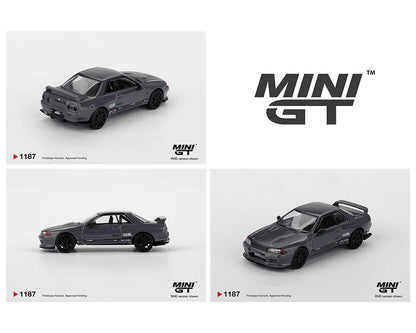 (PRE-ORDER 2026) MINI GT-Nissan Skyline GT-R Top Secret VR32 – Stealth Grey- MGT01187-BL