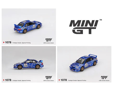 PRE-ORDER 2026) MINI GT- Subaru Impreza WRC99 #23 2000 Acropolis