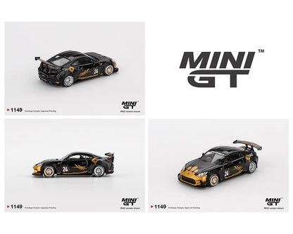 MINI GT-Toyota GR86 LB★Nation – Black / Gold MGT01149-BL