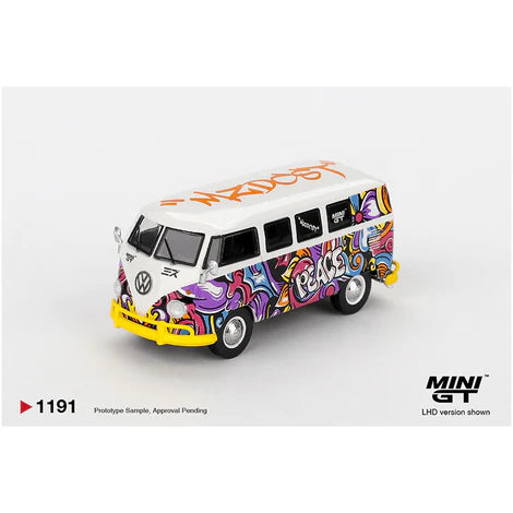 (PRE-ORDER 2026) MINI GT-Volkswagen T1 Microbus Mizu Design MGT01191-BL