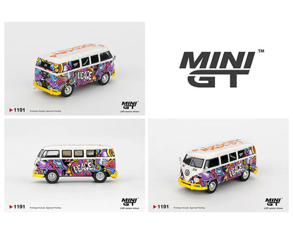 (PRE-ORDER 2026) MINI GT-Volkswagen T1 Microbus Mizu Design MGT01191-BL