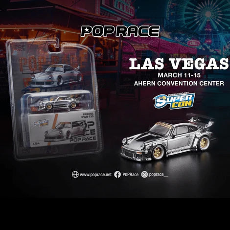 ポップレース 1/64 RWB 930 シルバークローム POPRACE 1/64-RWB 930 Silver Chrome *Las Vegas Supercon 2026