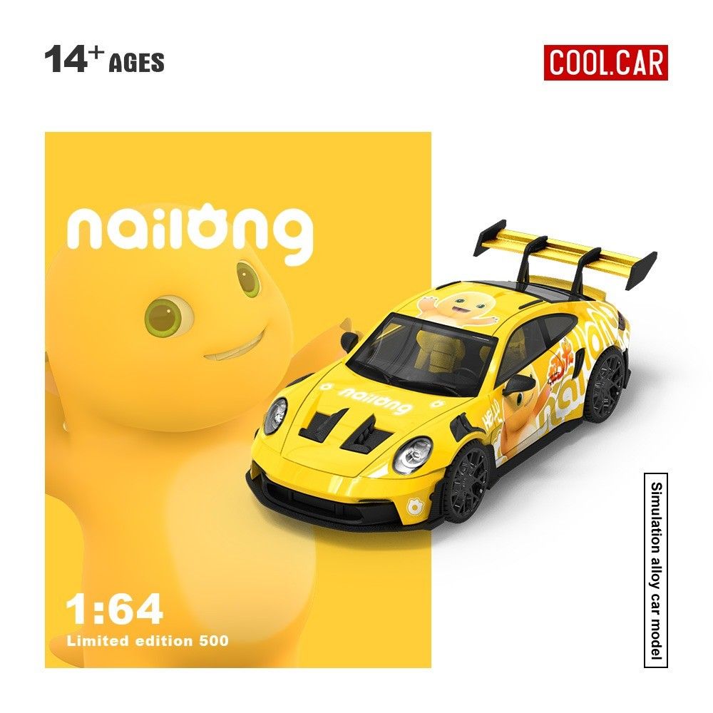 CoolCar 1:64-Porsche 992 GT3 RS- Milk Dragon CC644642