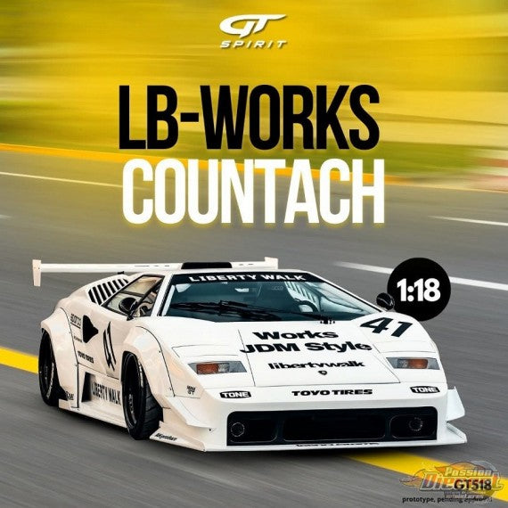 (PRE-ORDER, Q4, 2025) LB-WORKS LAMBORGHINI COUNTACH WHITE 2023