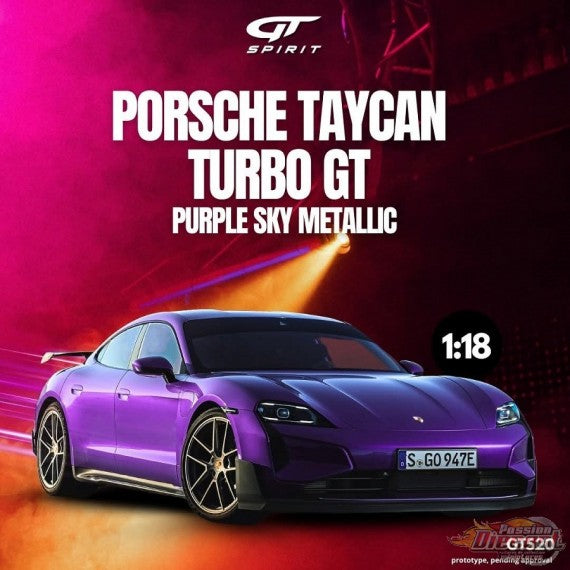 (PRE-ORDER, Q4, 2025) PORSCHE TAYCAN TURBO GT PURPLE SKY METALLIC 202