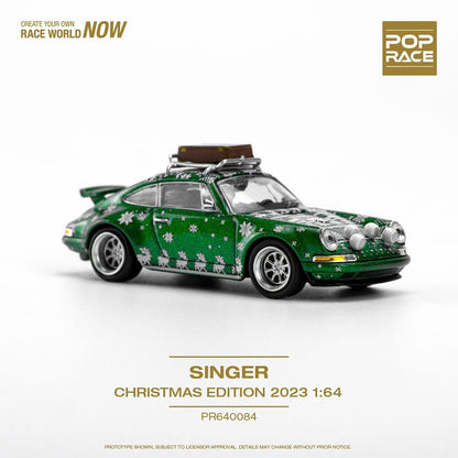 PORSCHE SINGER TARGA GREEN "2023 MERRY CHRISTMAS"