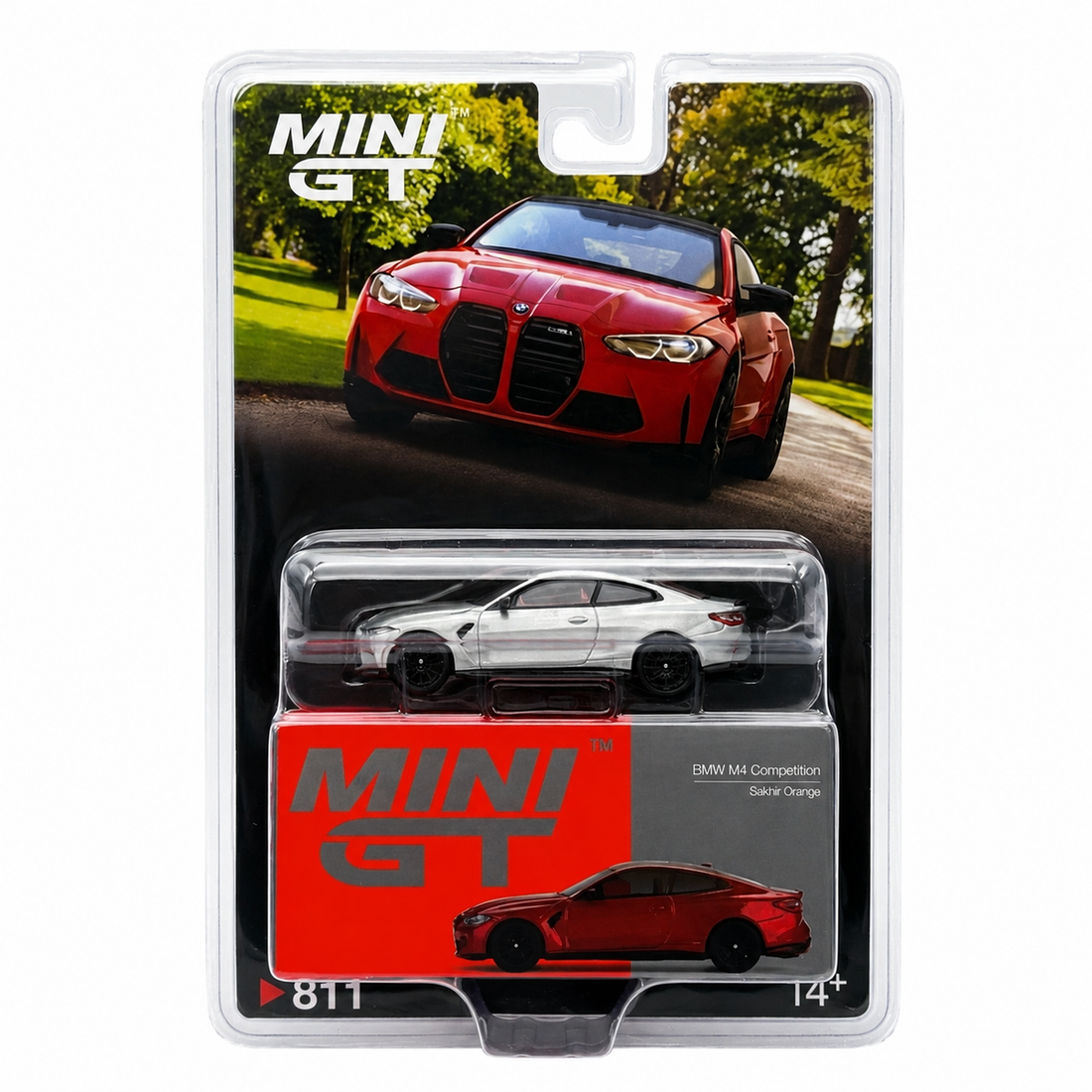CHASE CAR Mini GT BMW M4 Competition (G82) – Sakhir Orange (MGT00811-BLC-CHASE)
