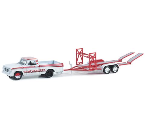 1964 Dodge D-100 Ramchargers with Tandem Car Trailer "Hitch and tow"