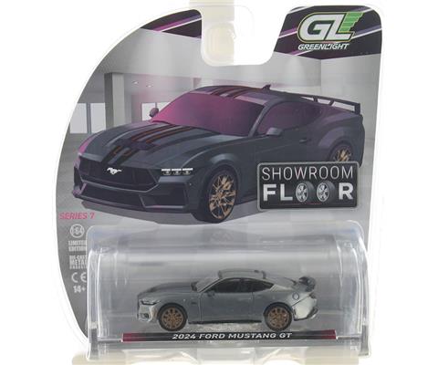 CHASE CAR GreenLight Showroom Floor Series 7 2024 Ford Mustang GT Raw Chase 1:64 GL68070-B-CHASE