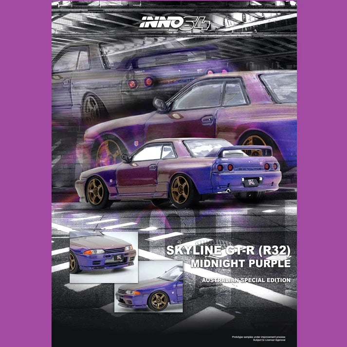 SKYLINE GT-R (R32) Midnight Purple Australia Special Edition IN64-R32-MP-AS