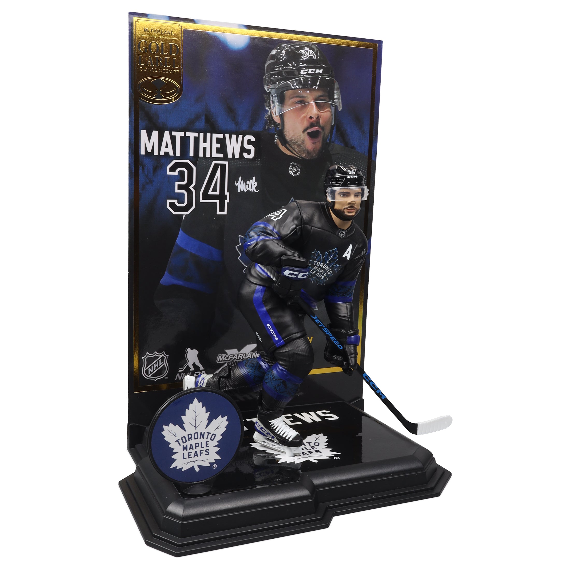 Auston Matthews (Toronto Maple Leafs) Gold Label NHL 7&