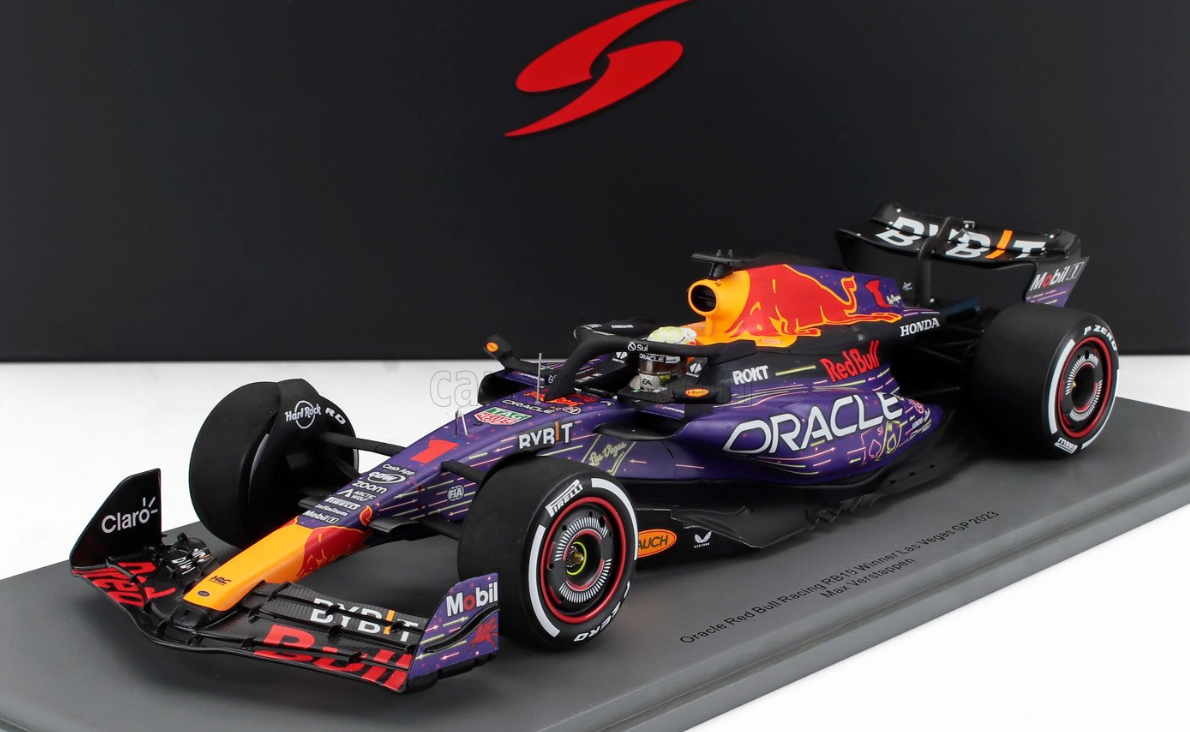 F1 RB19 TEAM ORACLE RED BULL RACING N 1 WORLD CHAMPION WINNER LAS VEGAS USA GP 2023 MAX VERSTAPPEN