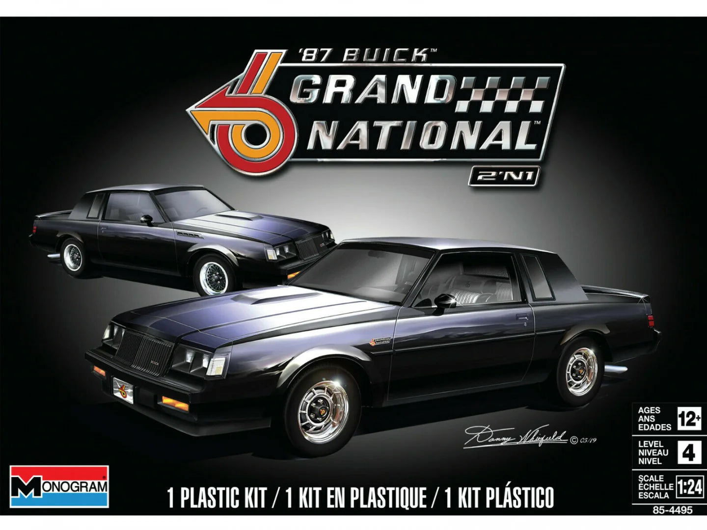 Revell-Monogram Buick Grand National 2N1 1:24 Model Kit – 85-4495